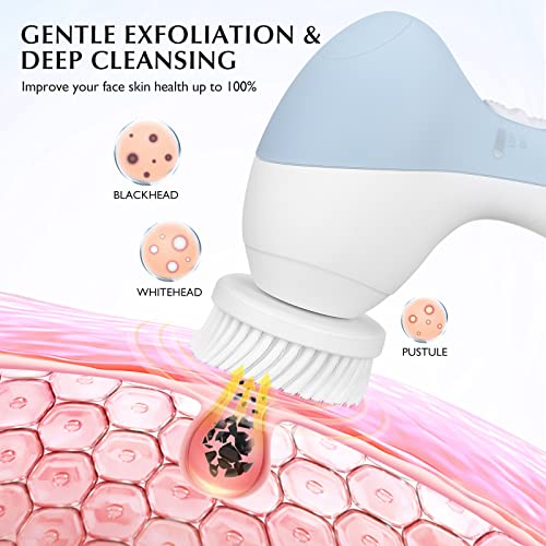 COSLUS 7IN1 FBS-D Face Cleansing Brush Replacement Heads 4 PCS