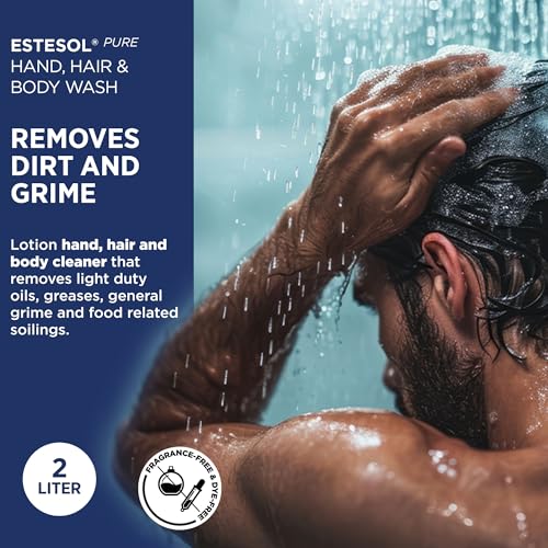 SC Johnson Professional ESTESOL PURE HAND, HAIR & BODY WASH 2 LITER, 4 PACK