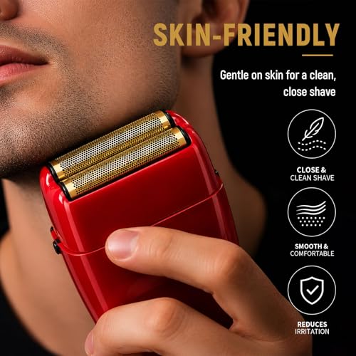 Red Foil Head & 2 Cutters Compatible with BaBylissPRO FX3 FXX3S - High-Performance Replacement Kit