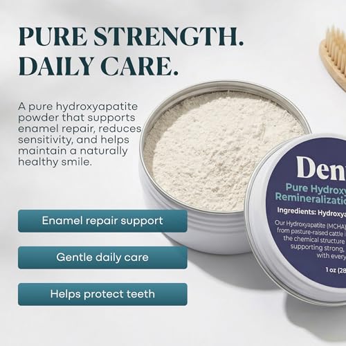 Dento Hydroxyapatite Tooth Powder 1oz Enamel Strengthener Natural Remineralizer