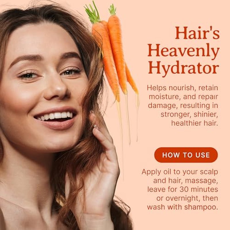 Bella Terra Oils - Organic Carrot Seed Oil 4oz - Celebrate the Nutrient-Rich Legacy of Organic Carrots, High in Vitamin K & Phytosterols, For a Supple & Radiant Appearance