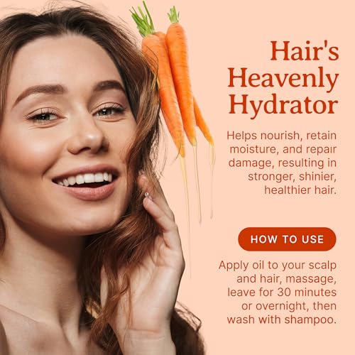 Bella Terra Oils - Organic Carrot Seed Oil 16 oz - Pure Organic Carrot Essence, Offering the Best of Vitamin C & Omega Fatty Acids, The Beacon of Natural Skin Care