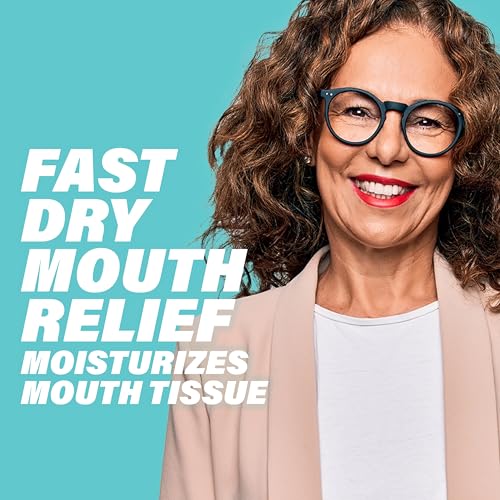 ACT Dry Mouth Anticavity Zero Alcohol Fluoride Mouthwash 33.8 fl oz Pack of 6 - Soothing Mint