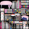 Spring Collection Acrylic Nail Kit with Drill & UV Light for Nail Extensions