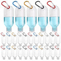 AIRNEY 100PCS Travel Hand Sanitizer Bottles with Keychains, 2oz Refillable Leak-Proof Containers for On-the-Go