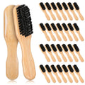 30 Pack Boar Bristle Hair Brush Set - Gentle Detangling & Smoothing