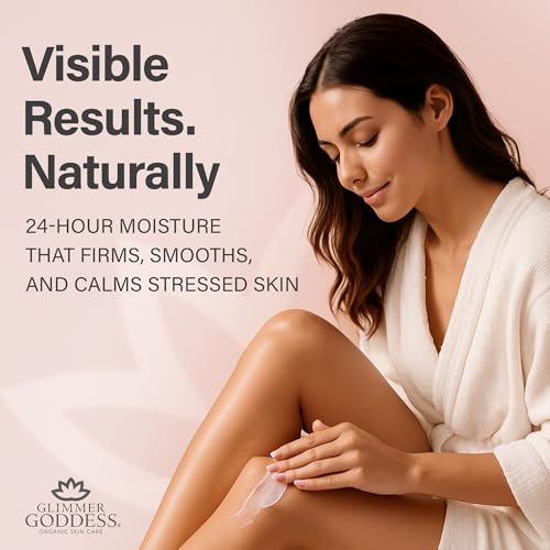 Glimmer Goddess Unscented Whipped Body Butter - Hydrating 8oz for Soft Skin