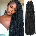 Alrence Passion Twist Hair 18 Inch Water Wave Crochet 8 Packs - 1B# Variation