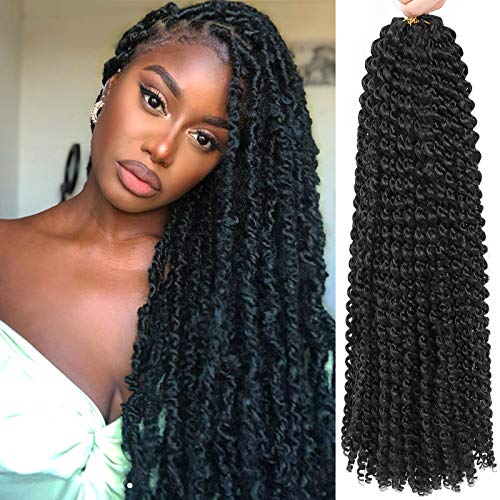 Alrence Passion Twist Hair 18 Inch Water Wave Crochet 8 Packs - 1B# Variation