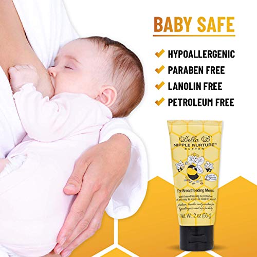 BELLA B Bundle: Nipple Nurture Butter 2oz and Nipple Nurture Breast Wipes 3-Pack, Gift For Mom, Pregnancy Gift (Bundle)