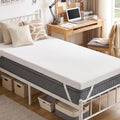 Twin XL 3-Inch Memory Foam Mattress Topper with Breathable Bamboo Cover