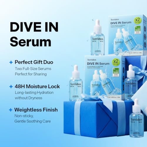 Torriden DIVE IN Hyaluronic Acid Serum Pack of 2 - Deep Hydration & Glow