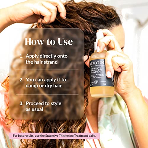 Thickening Hair Spray for Fine & Thin Hair - Natural, Heat Protectant & Growth Booster