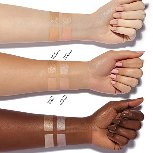 Eyebrow Highlighting Duo Pencil with Matte & Shimmer Finish - Camille/Sand