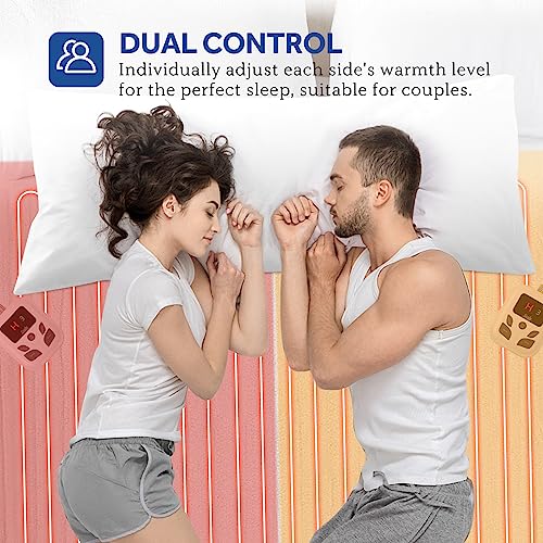 Sealy Queen Heated Mattress Pad with Dual Control & 10 Heat Settings