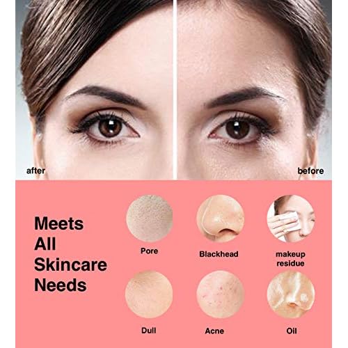 N?graCoola CLIE Facial Cleansing Brush, Waterproof and Rechargeable Electric Face Scrubber for Men & Women, Exfoliating, Massaging, and Cleansing - Pink