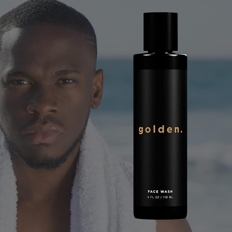 Men's Face Wash with Aloe Vera & Vitamin E | Deep Clean & Hydrate Daily Foaming Cleanser - 4 oz