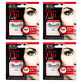 Self-Adhesive Wispies False Eyelashes 4 Pack - Natural, Reusable, No Glue Needed