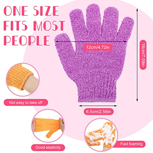 Exfoliating Bath Gloves - Double Sided Body Scrubber for Deep Cleansing, Spa & Shower Use