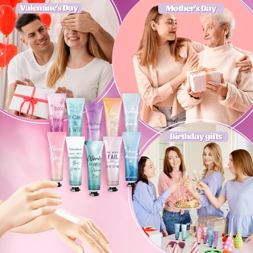 Leelosp 50-Pack Hand Cream Gift Set, Travel Size 1.01 oz Each, 10 Scents for Coworkers