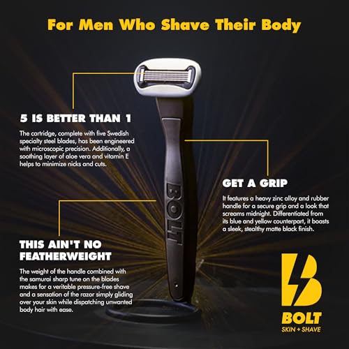 Men's Shaving Kit with Razor & Cartridges - Skin Care & Hydration Bundle