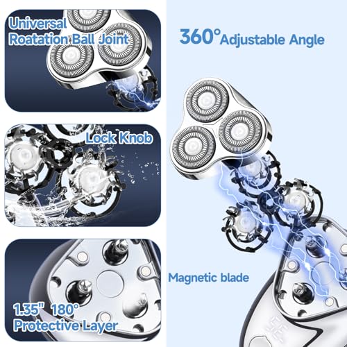 Mini Electric Shaver, Mini Portable Razor, USB Rechargeable Waterproof Shaver for Travel Office,Wet & Dry Electric Pubic Trimmer, Waterproof Body Groomer (for Men)