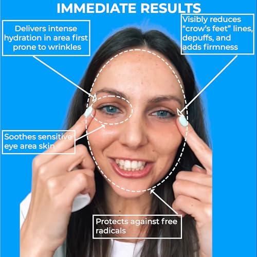 BERTOLI Firming Eye Serum for Wrinkles, Dark Circles & Puffiness ? Under Eye Anti-Aging Serum with Hyaluronic Acid, Olive Oil, Chamomile & Red Grape Polyphenols ? Made in Italy