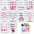 Gymnastics Makeup Bag Set - 30 Pcs Inspirational Cosmetic Bags for Girls - Variation 30
