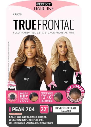 Outre Lace Front Wig 13x6 True Frontal Peak 704 - DR4/NATURAL HONEY