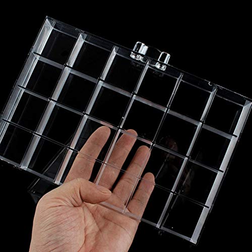 HOKY Transparent Acrylic Nail & Jewelry Organizer with 120 Grids