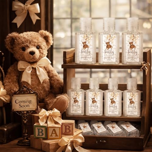 30 Pcs Baby Shower Party Favors - Bear Theme Aloe Vera Gels - Mini Gifts