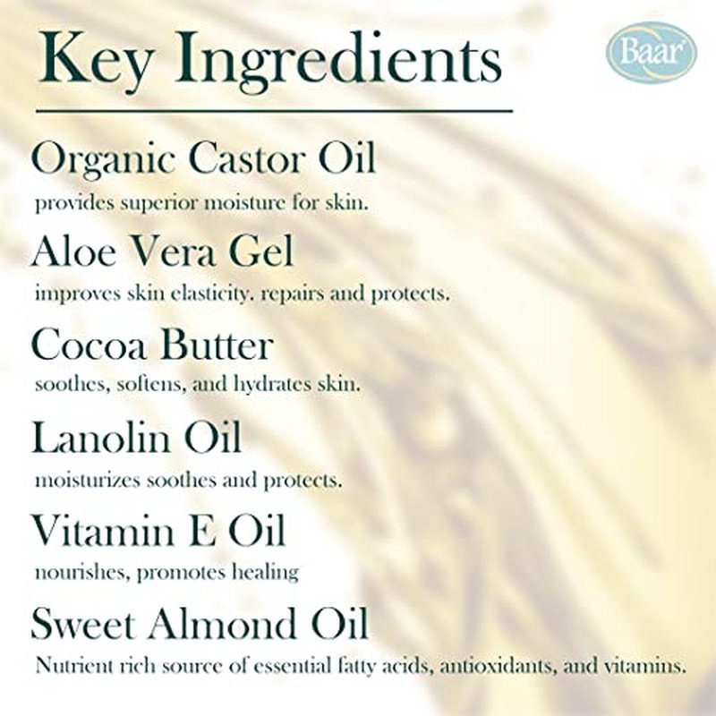 Baar Palma Christi Skin Lotion - Castor Oil, Cocoa Butter, & Aloe Vera, 8 fl. oz.