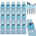 15 Sets Travel Size Makeup Brushes Set Mini Face Make up Brushes Brushes Bag for Makeup Party Favors Wedding Bridal Shower Favors Bridesmaid Gift Bachelorette Party Gift (Light Blue, 15pc)