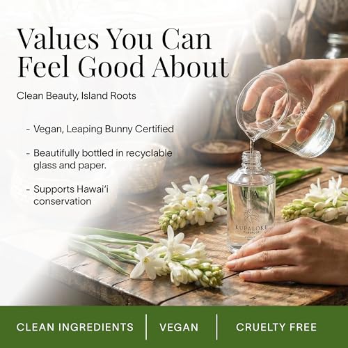 Kupaloke Tuberose Body & Hair Mist - Hydrating Island Fragrance, 3.4 oz - Vegan & Cruelty-Free