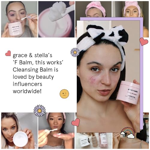 Grace & Stella Cleansing Balm Oil-Based Makeup Remover 164g - Gentle & Effective