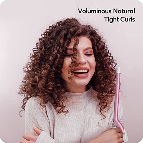 ORYNNE 1/2 Inch Curling Iron Wand for Tight Curls - Small Barrel, Fast Heat, Digital Temp Control