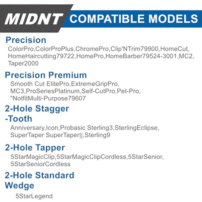Blade for Wahl Clipper Blades,Compatible with Wahl Precision Replacement Blades,2 Hole Clipper Blade Replacement for Wahl MC3 Replacement Blades,2 Packs.