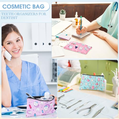 30 Pcs Dental Themed Makeup Bags for Women and Kids - Teeth Gift Set