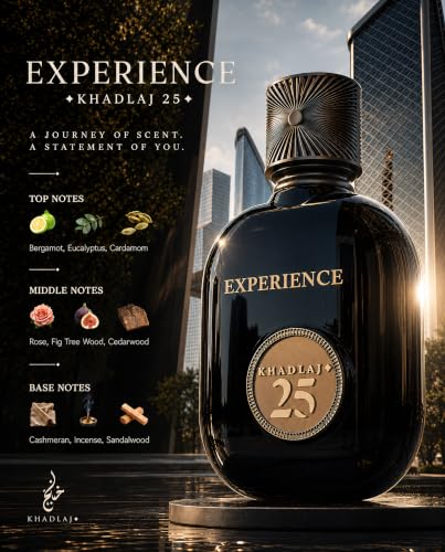 Khadlaj 25 Experience Eau de Parfum - Unisex Woody Aromatic Fragrance