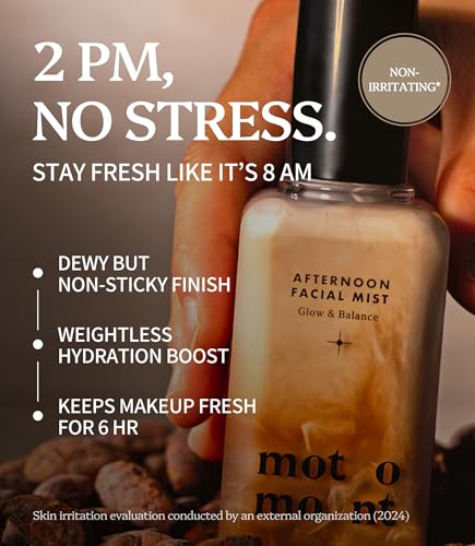 Motomont Milk Tea Dewy Skin Mist - Hydrating Facial Setting Spray, 3.38 fl oz