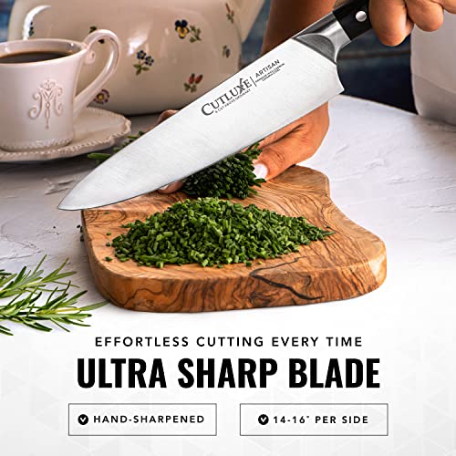 Cutluxe 3-Piece Chef Knife Set - Razor Sharp German Steel, Full Tang Ergonomic Design