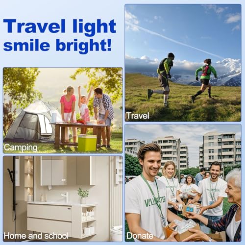 Fafortune 200 Disposable Toothbrushes with Toothpaste - 5 Colors, Individually Wrapped, Travel & Hotel Use