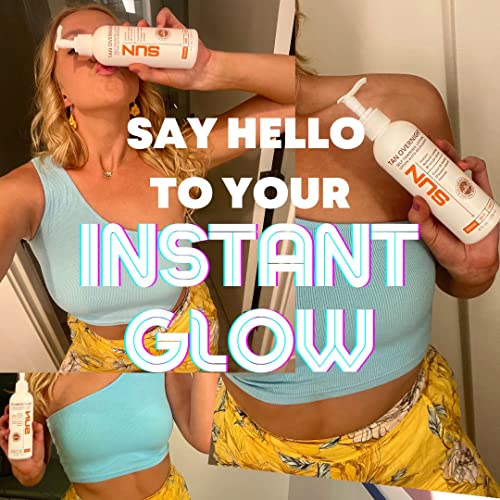 Self Tanning Lotion Medium to Dark - Long Lasting, Odorless Sunless Tan for Face & Body