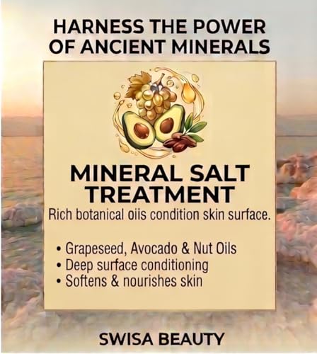 Dead Sea Mineral Salt Body Scrub with Grape Seed & Jojoba Oils - 8 oz