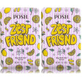 Perfectly Posh - Zest Friend Big Bath Bar - Refreshing and Moisturizing Soap with Citrus Scent - for Energizing Bath Time - 7oz (Pack of 2)