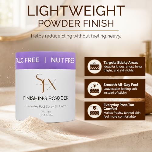 SunFX Lavender Haze Setting Powder for Post Spray Tan Talc-Free Vegan 4 Oz - Variation of Lavender Haze / 4 Ounce Pack of 1