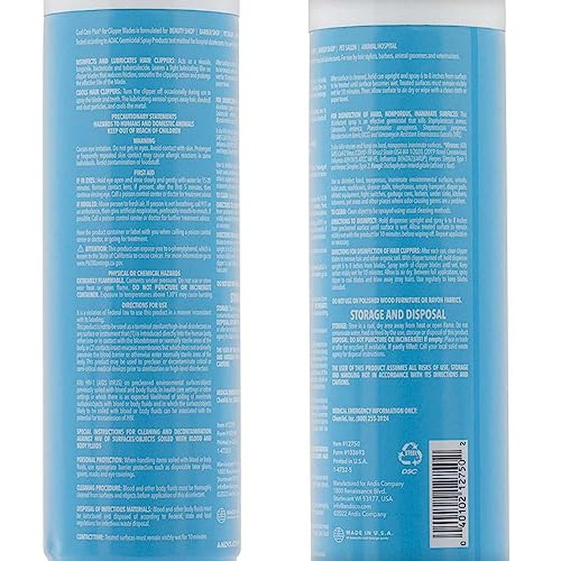 Andis Cool Care Plus For Blades, 15.5 Ounce (Pack of 2)