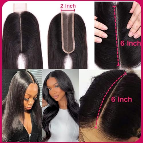 2x6 Body Wave HD Lace Closure – 18in, Skinlike Transparent Virgin Human Hair