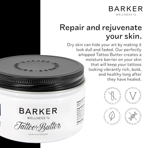 Tattoo Butter - Shea, Turmeric & Lavender Aftercare - Barker Wellness