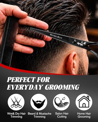 SEIMEIKEN Professional Hair Cutting Scissors Kit - Hair Shears & Thinning Shears Set